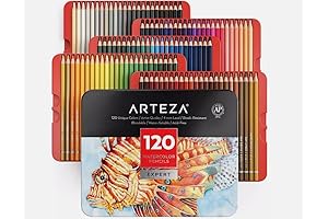 Arteza Colored Pencils Pastel - 120 Oil-Based Watercolor Colored Pencils Set For...