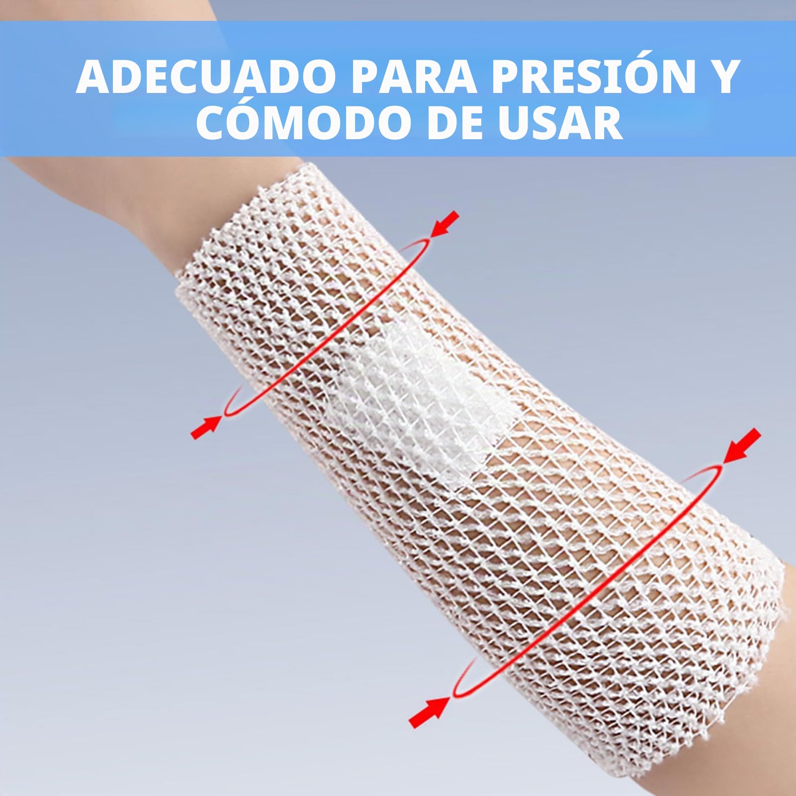 Vendaje tubular elástico, vendaje de red, vendaje de compresión tubular, vendaje tubular, vendaje de malla, vendaje de cola de zinc para la retención del vendaje de heridas