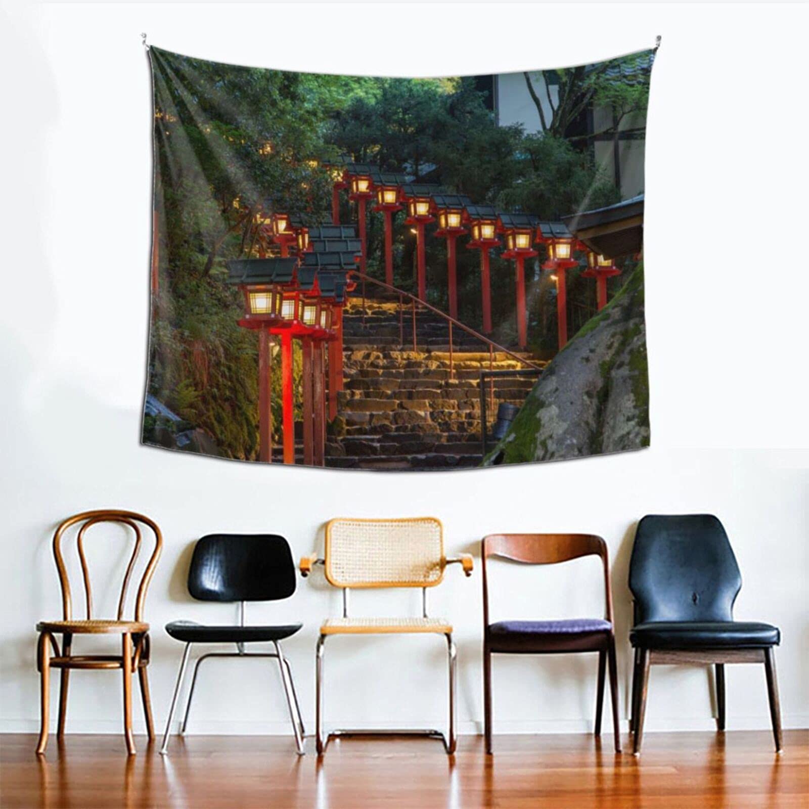 Amazon.co.jp: 貴船神社 春 タペストリー 壁掛けタペストリー 壁飾り