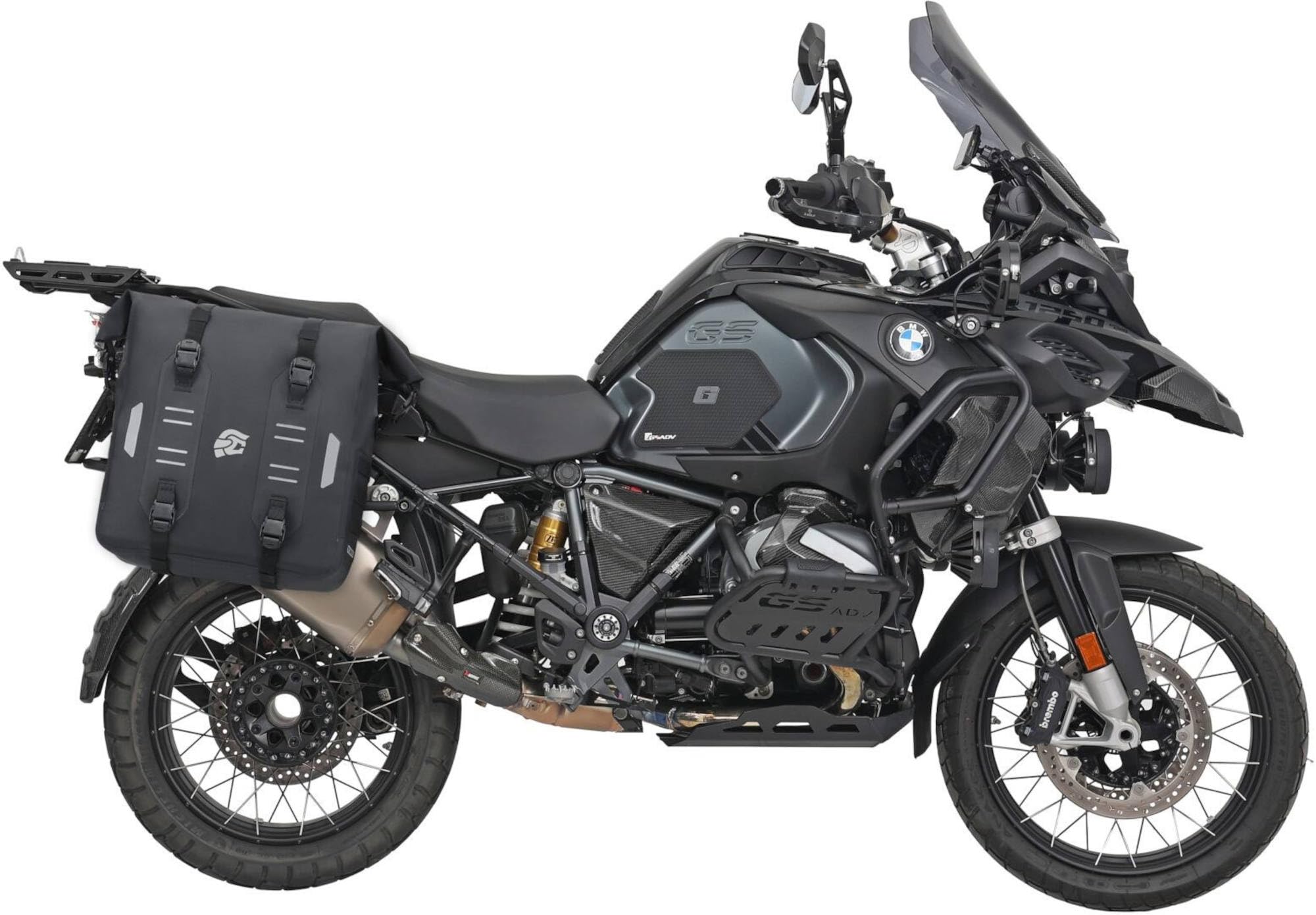 FC-Moto Ever-ST 34 L Set di borse da Sella, Nero Carbone