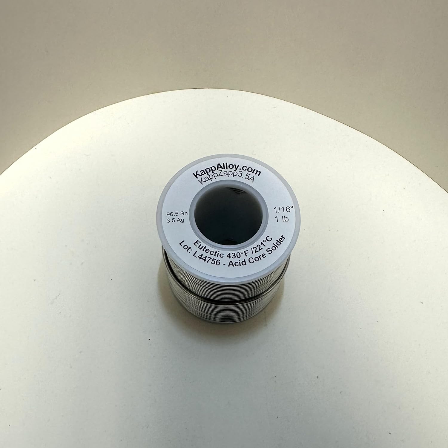KappZapp3.5A acid core silver solder- 1lb spool