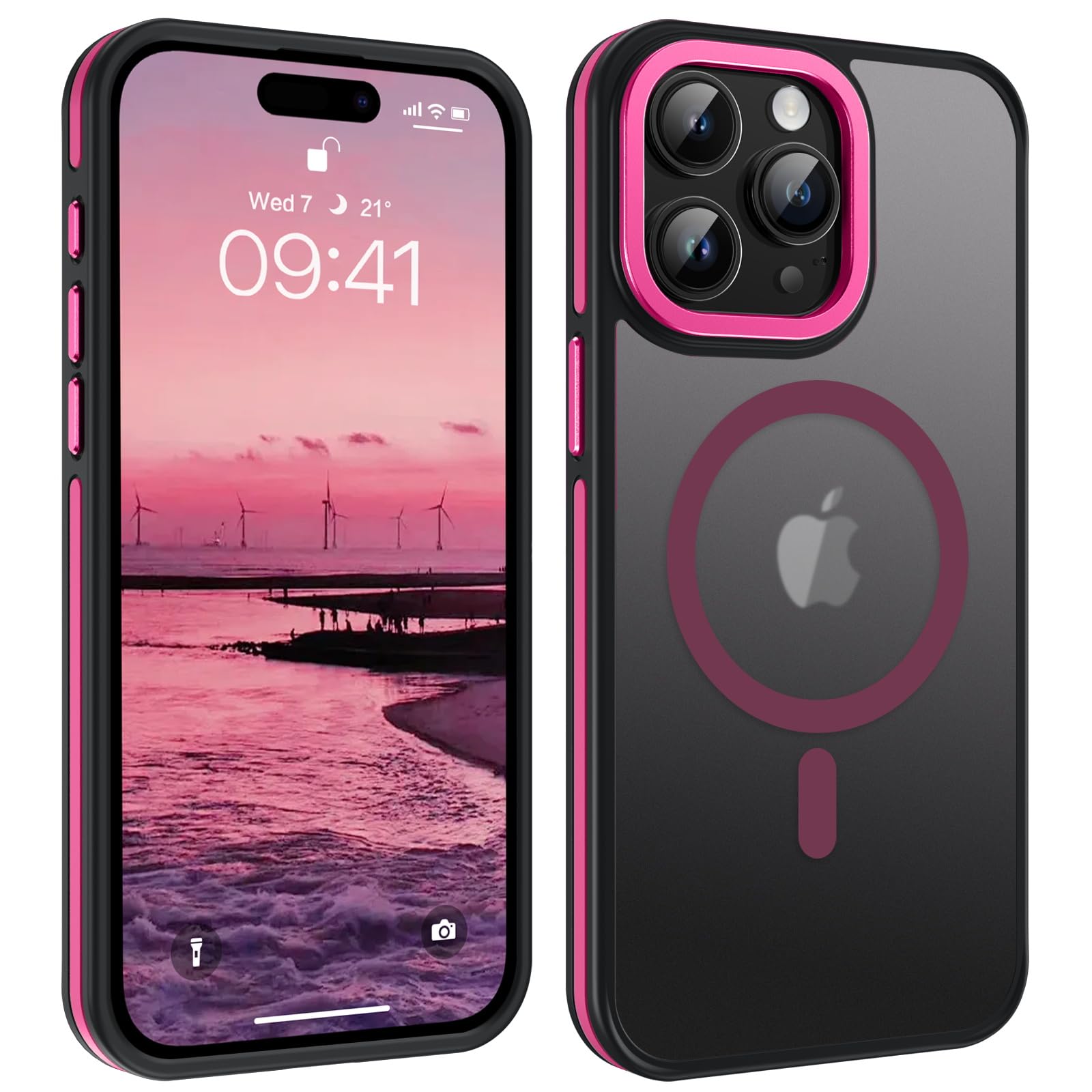 Telaso Magnetische für iPhone 16 Pro Max Hülle, kompatibel m