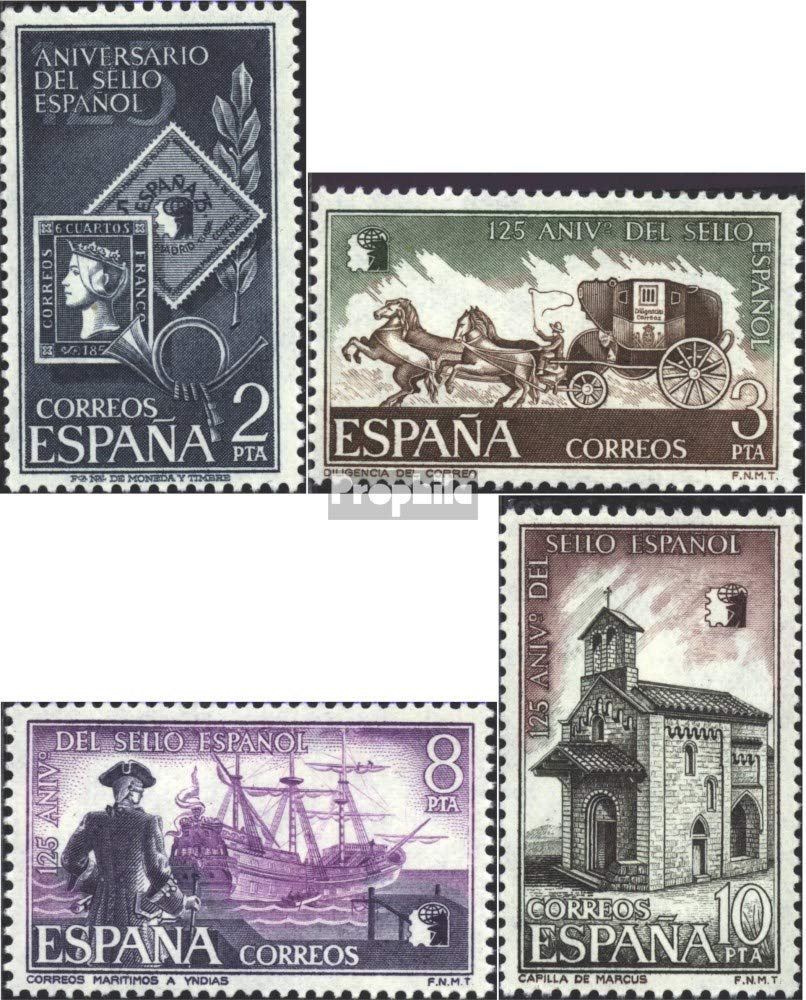 Spanien Briefmarken-Set 1975 Postwesen – Komplette Ausgabe 2126-2129, Postfrisch MNH (PROPHILA Collection)