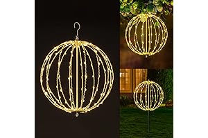 16 Inch 128 LED Christmas Tree Lights with Stake Hook