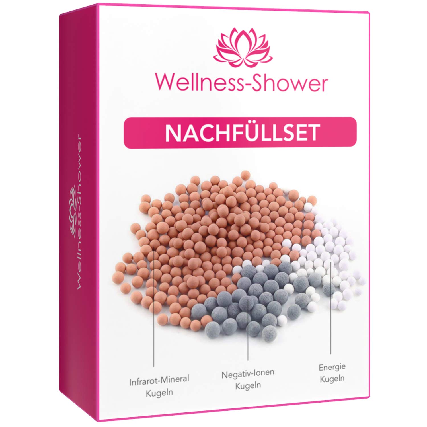 FACILITYS Nachfüllkugeln Für Duschkopf – 9 Beutel Für Weiches Wasser