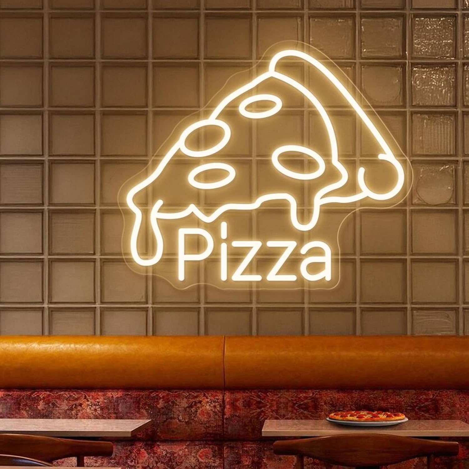 Pizza Open Neon Sign, Pizza Shop Sign, Pizza Shop Window Open Sign, Custom Open Business Sign, Restaurant Open Led Light, Pizza Wall Sign