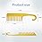 Wapodeai Wide Tooth Comb Shower Comb With Hook, Good for Curly Hair Wet Dry, Premium Tangle Free Combs Yellow.