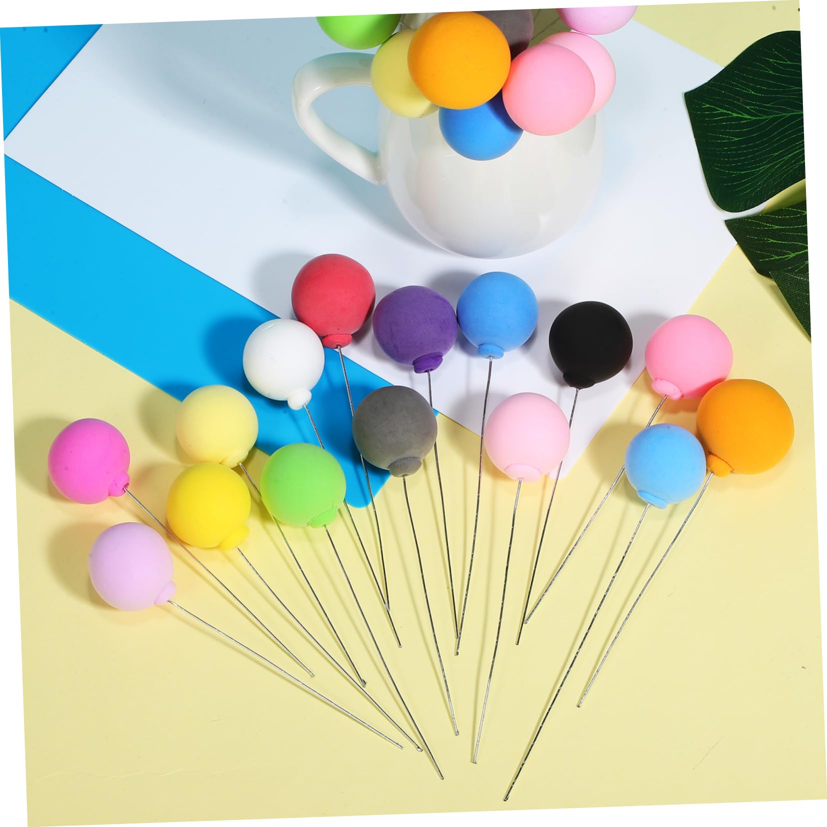 SOIMISS Décoration Gâteau en Boules de Mousse 30 Pièces, Forme Ballon