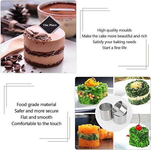 Miniatura 7 de DOERDO - Cortador de galletas, cortador de bolas de masa de acero inoxidable, molde redondo para galletas, fondant, donas, 3 x 3 pulgadas