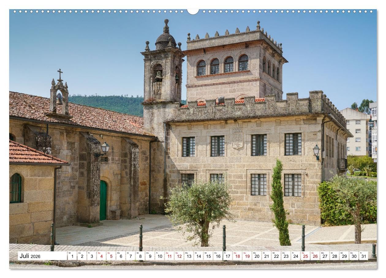 Unterwegs - Caminho Português. Zu Fuß auf dem Portugiesischen Jakobsweg (hochwertiger Premium Wandkalender 2026 DIN A2 quer), Kunstdruck in Hochglanz: ... nach Santiago de Compostela (CALVENDO Orte)