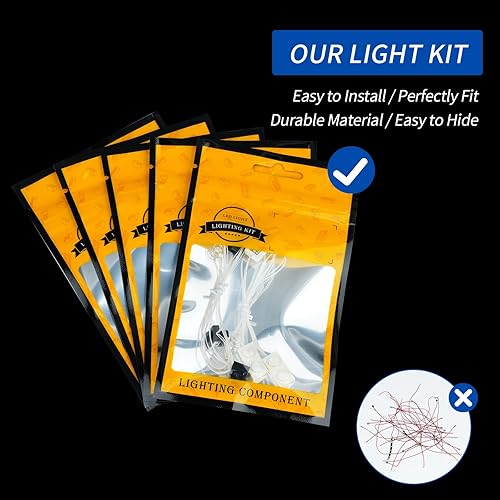 Miniatura 7 de Kit de luz LED para Lego Disney The Little Mermaid Royal Clamshell 43225, kit de iluminación creativa compatible con Lego 43225 (solo luces, sin