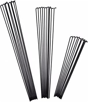 36pcs for Bicycle Spokes & Nipples Stainless Steel Electric Bike 13G 13K Diameter 2.2mm Length 100-300mm J Bend Cycle Black