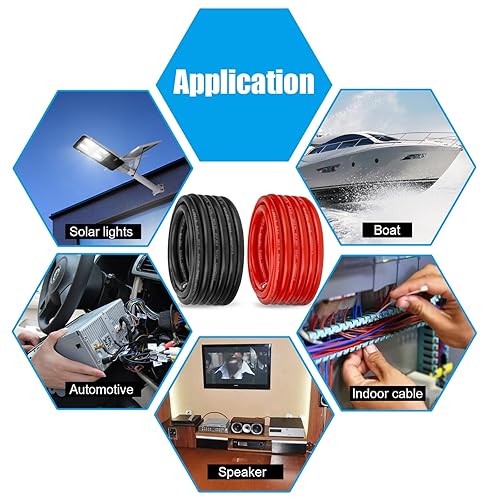 Miniatura 6 de Cable marino de calibre 8, cable de cobre estañado para barco, estándar de EE. UU., OFC, alambre de cobre libre de oxígeno para altavoces de lanchas