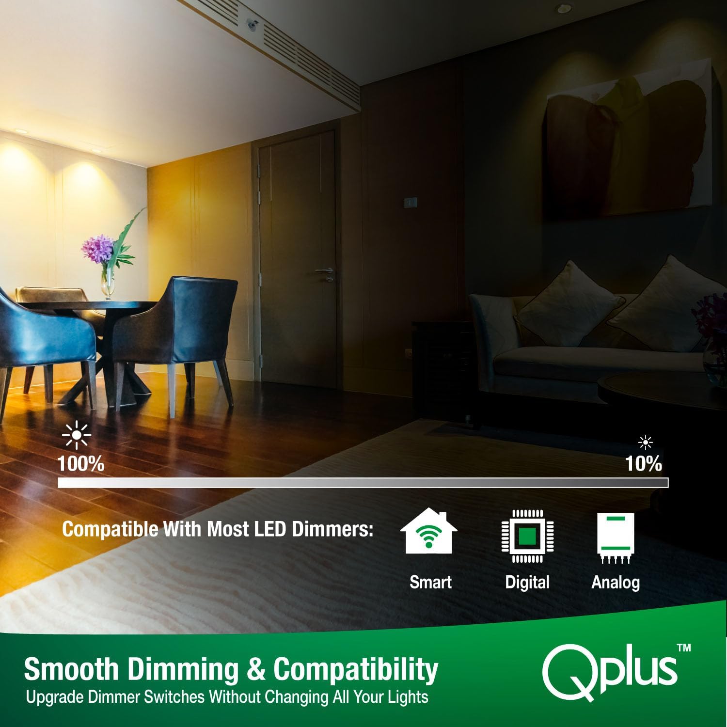 QPLUS 4Inch Eyeball Gimbal LED Recessed Light with Junction Box, Ultra Thin Dimmable Swivel Adjustable Downlight, Canless Ceiling Light 10 Watts, 750lm, ETL Listed (3000K Warm White, 24 Pack)
