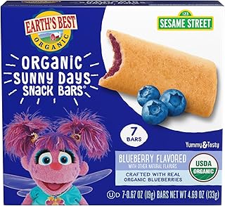 EARTHS BEST Organic Blueberry Flavored Sunny Days Snack Bars, 4.69 OZ
