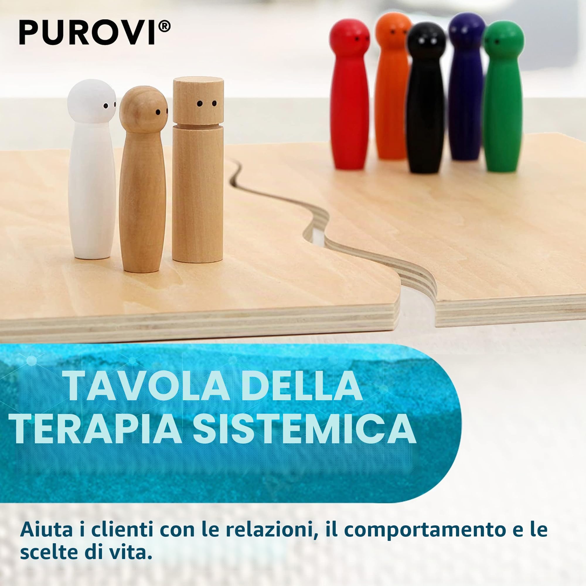 Giochi Bambini 3 Anni in su - Gioco da Tavolo Creativo ed Educativo per Bimbo e Bimba - Giocattoli in Legno Divertenti per Terapia Familiare