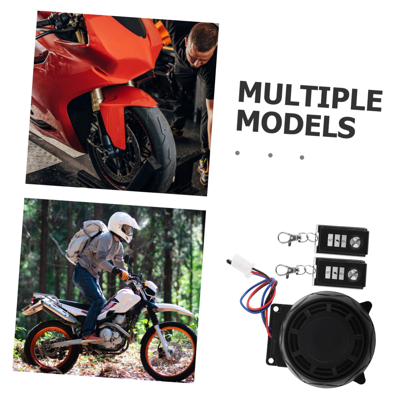 Luxshiny Allarme Antifurto per Moto con Telecomando in Metallo Integrato Sistema di Sicurezza Compatto e Resistente per Protezione