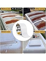 Vista 10 de E-SDS Cinta de techo para RV, 2 pulgadas x 50 pies, cinta selladora blanca para vehículos recreativos, cinta de reparación de fugas UV y resistente