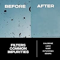 Vista 3 de Puro - Filtro de repuesto para jarra de vidrio, paquete de 2, filtros de 200 galones, filtro de larga duración, filtrado 400% más rápido, filtro