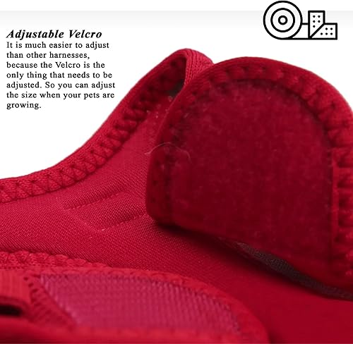 Miniatura 6 de VHD Arnés de malla de aire para perro, chaleco para mascotas, varios tamaños, de XXXS a XL, arnés reflectante para perro, cierre de aro y bucle,