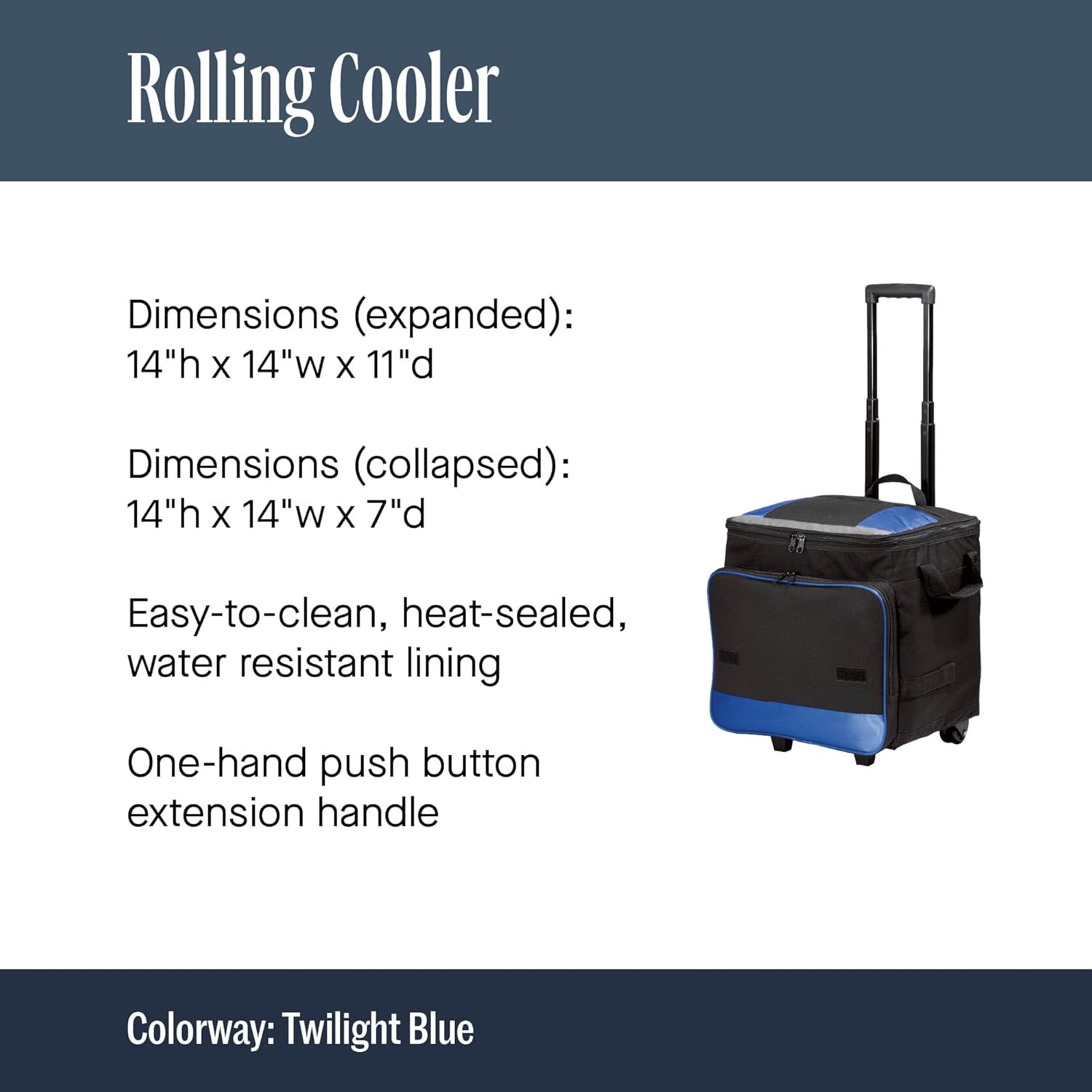 Port Authority Rolling Cooler