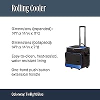 Vista 5 de Port Authority Enfriador rodante, Negro
