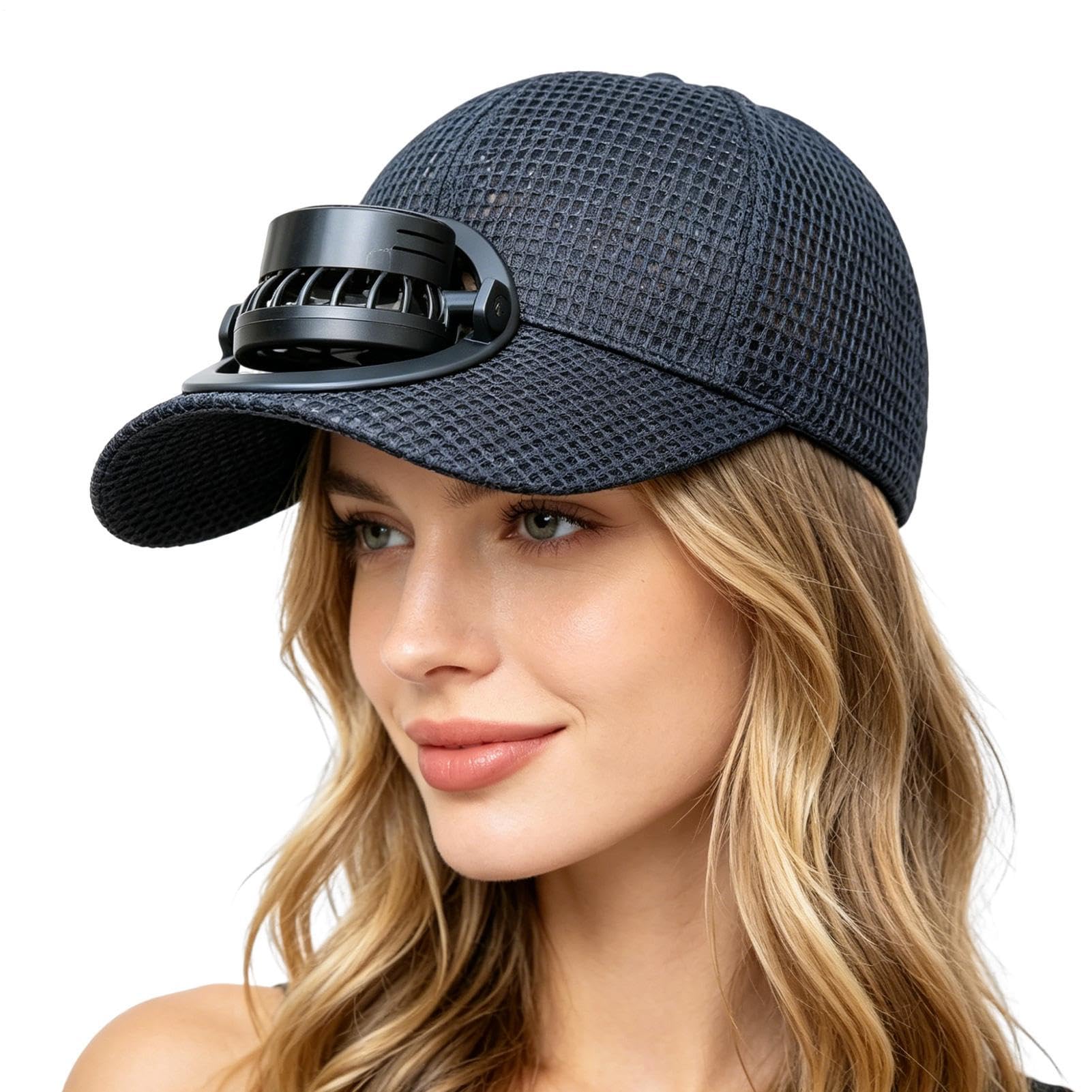 Solar-Ventilator-Hut, UV-Schutz, wiederaufladbares 3-Modi-Visier, USB-Aufladung, Angeln, Baseballmütze, für Männer, Frauen, Ehemann, Outdoor, Alltag, Reisen, Wandern, Camping, Gartenarbeit, Strand