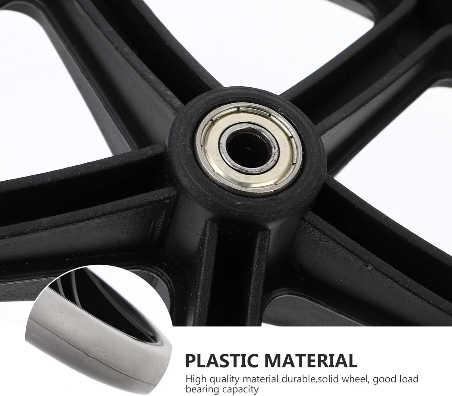 ARTIBETTER 8 Inch Wheel Replacement Wheelchair Front Wheels Rollator Universal Wheels Walker Anti Slip Replacement Casters Rollers Accessory : Health & Household