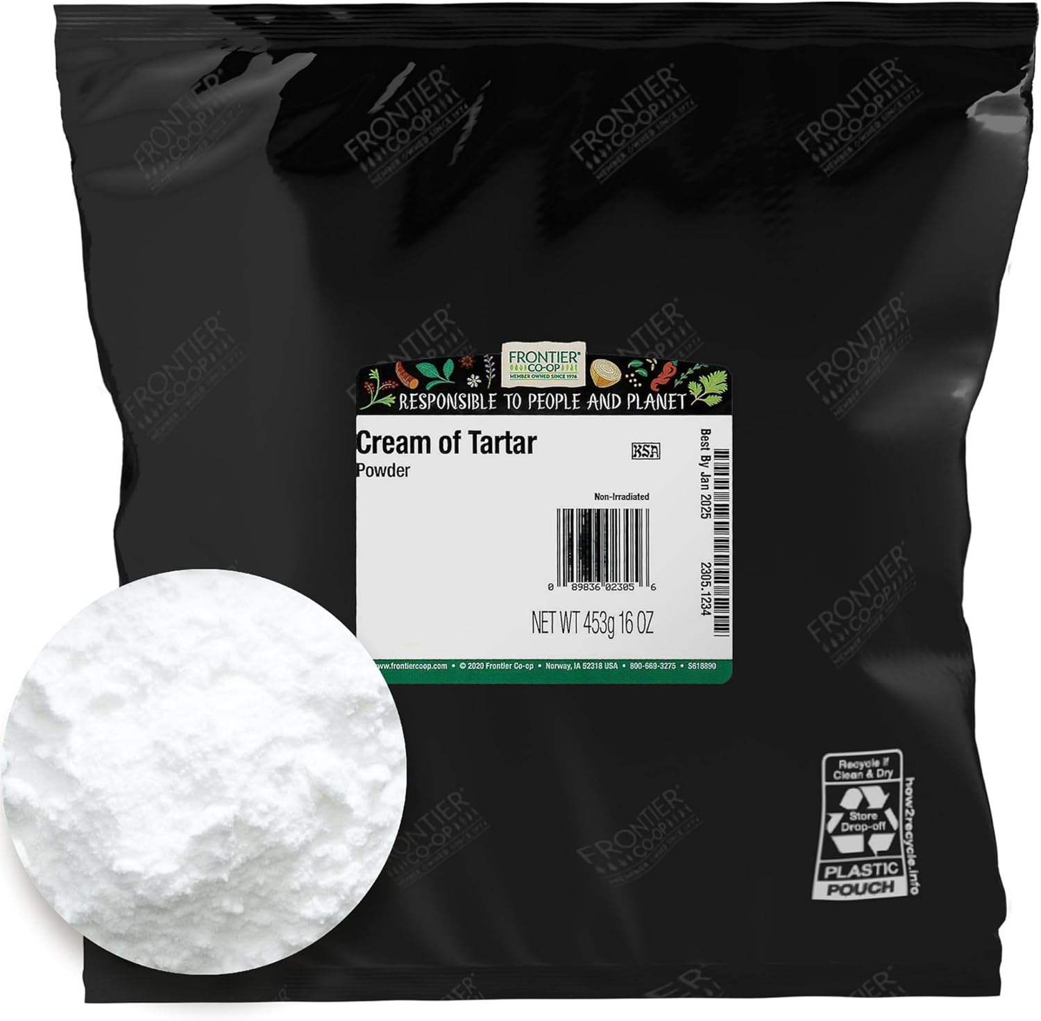 Frontier Bulk Cream Of Tartar Powder 1 Lb. Package Amazon.ca Grocery & Gourmet Food
