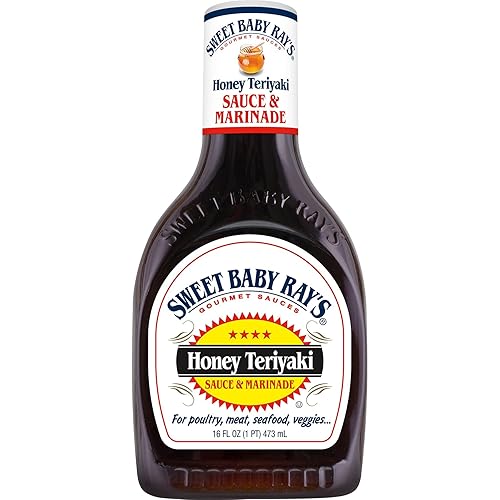 Sweet Baby Ray's Salsa y adobo, miel Teriyaki, 16 onzas (paquete de 2)