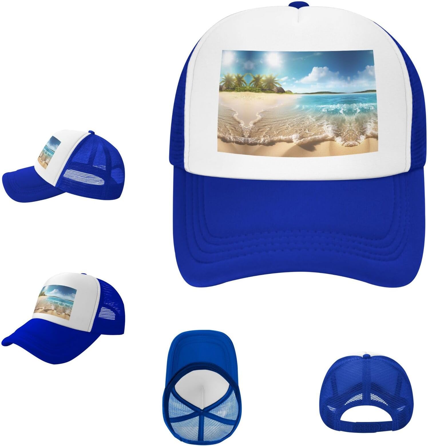 Mesh Trucker Hat Baseball Cap Adjustable Snapback Golf Dad Hat Beach Sun Hats for Men Women