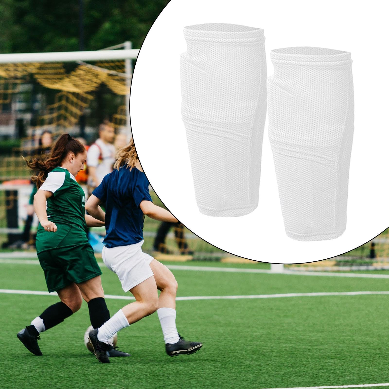 6 X Fußball Schienbeinschutz Socken, Schutz, Langlebige Spieler, Anfänger, Beinärmel, Fußball Schienbeinschutz, Unterstützung für Sport, Radfahren, zu