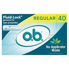 o b Tampons No Applicator Fragrance-Free - 40ct Applicator-Free Tampons Regular Feminine Care ob Tampon Regular Period Products