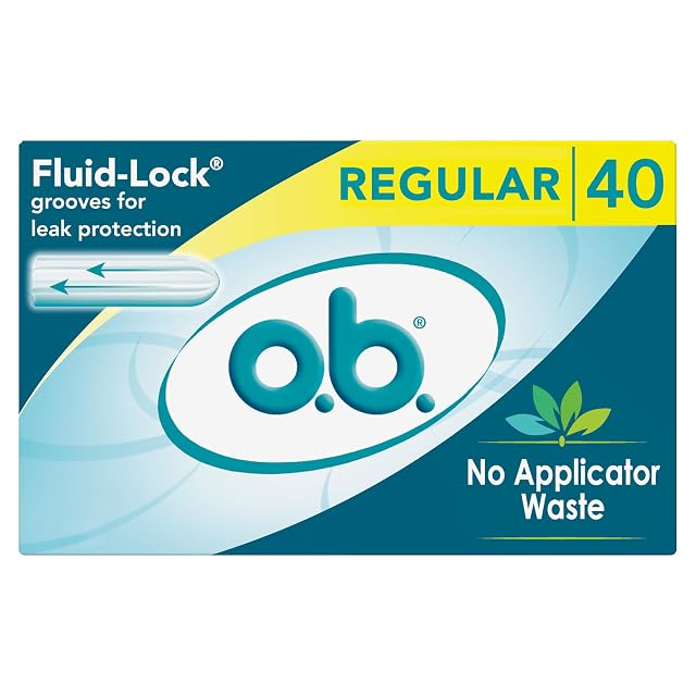 o b Tampons No Applicator Fragrance-Free - 40ct Applicator-Free Tampons Regular Feminine Care ob Tampon Regular Period Products