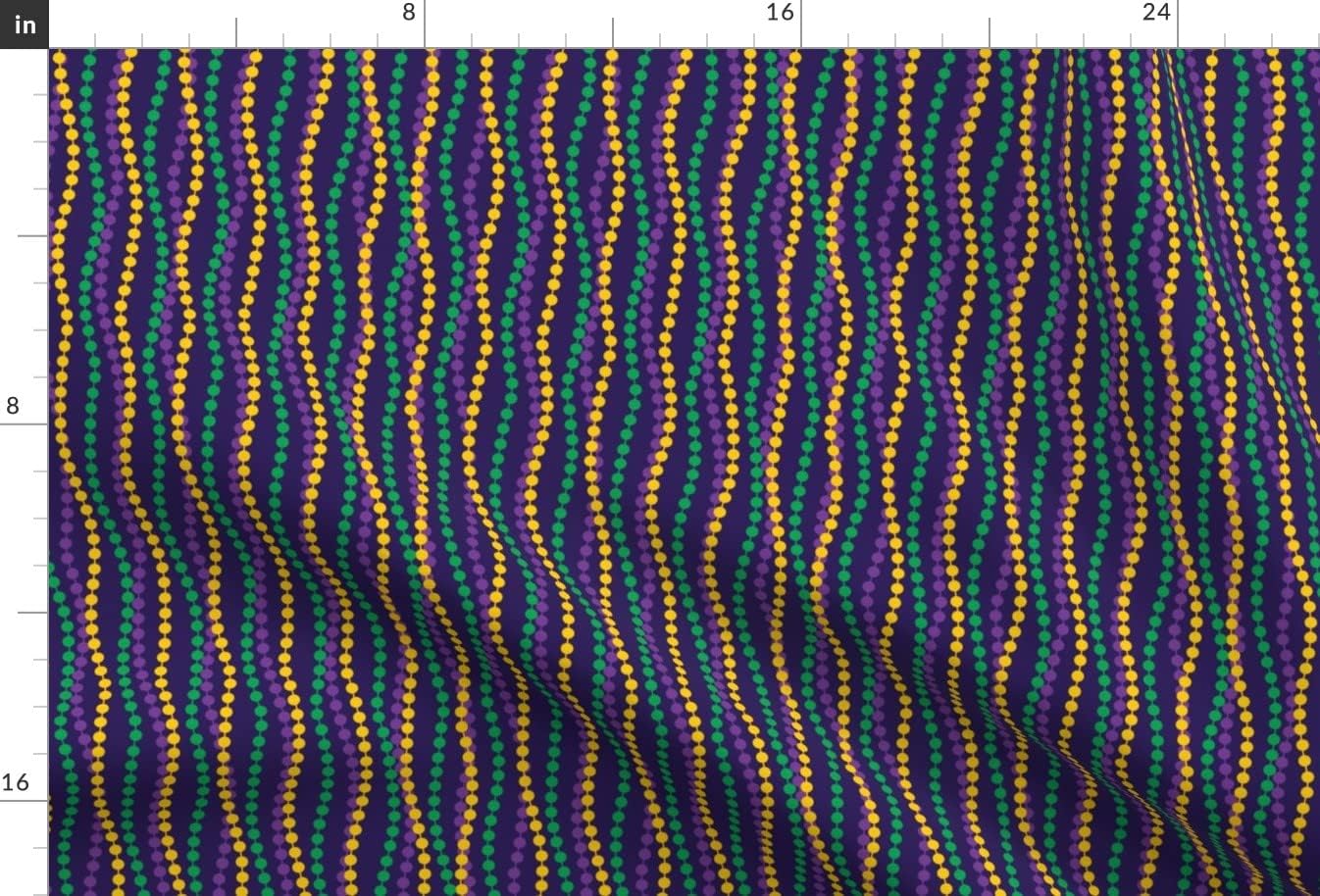 Spoonflower Fabric - Time Party Mardi Gras Carnival Carnivale Fat Tuesday Beads Printed on Upholstery Velvet Fabric Fat Quarter - Upholstery Home Decor Bottomweight Apparel
