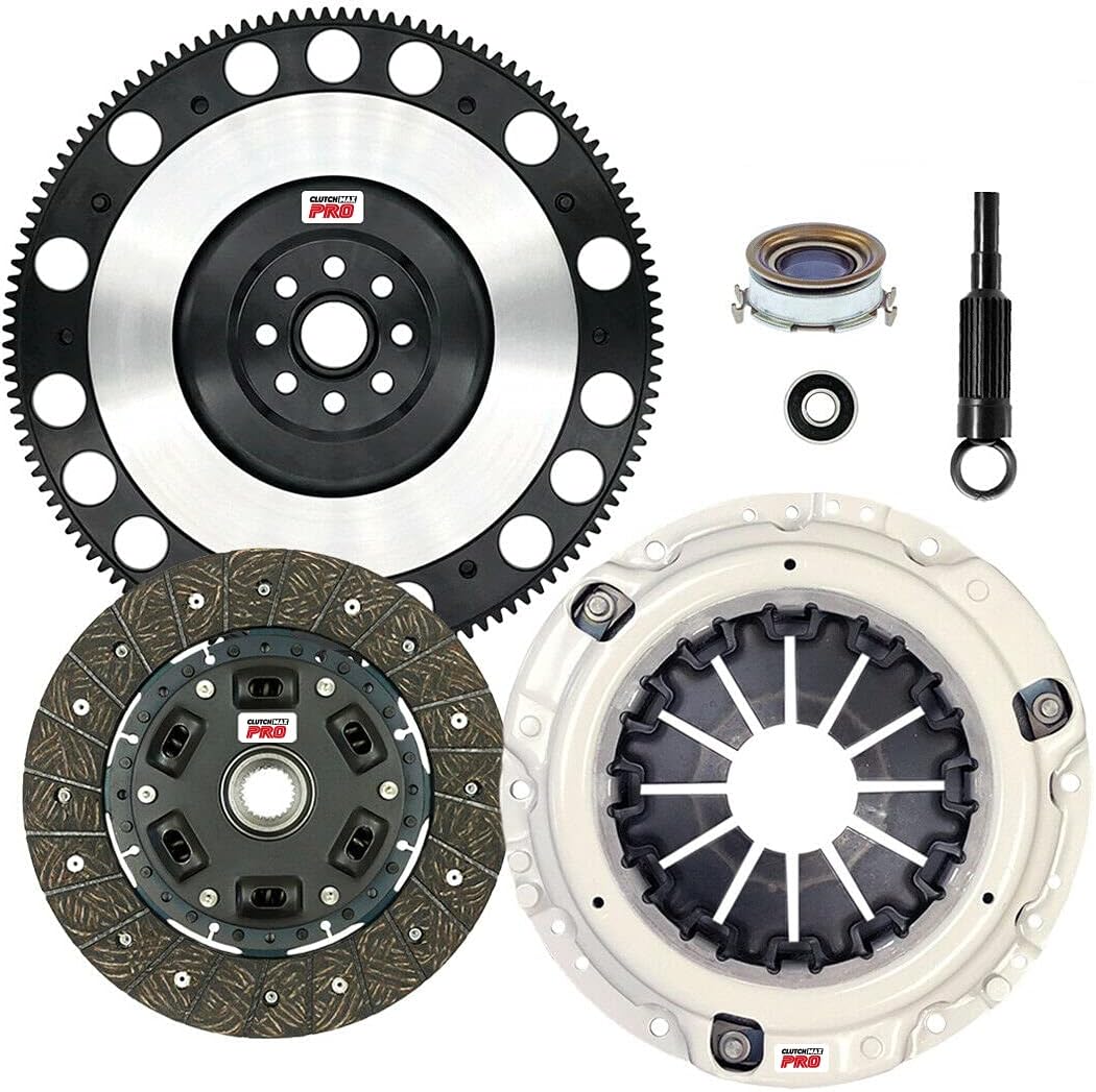 ClutchMaxPRO Performance Stage 2 Clutch Kit with Chromoly Flywheel Compatible with 2013-2016 Scion FR-S 2013-2020 Subaru BR-Z FA20 2017-2020 Toyota 86 4U-GSE 6-speed (CP16089HDLSF-ST2)
