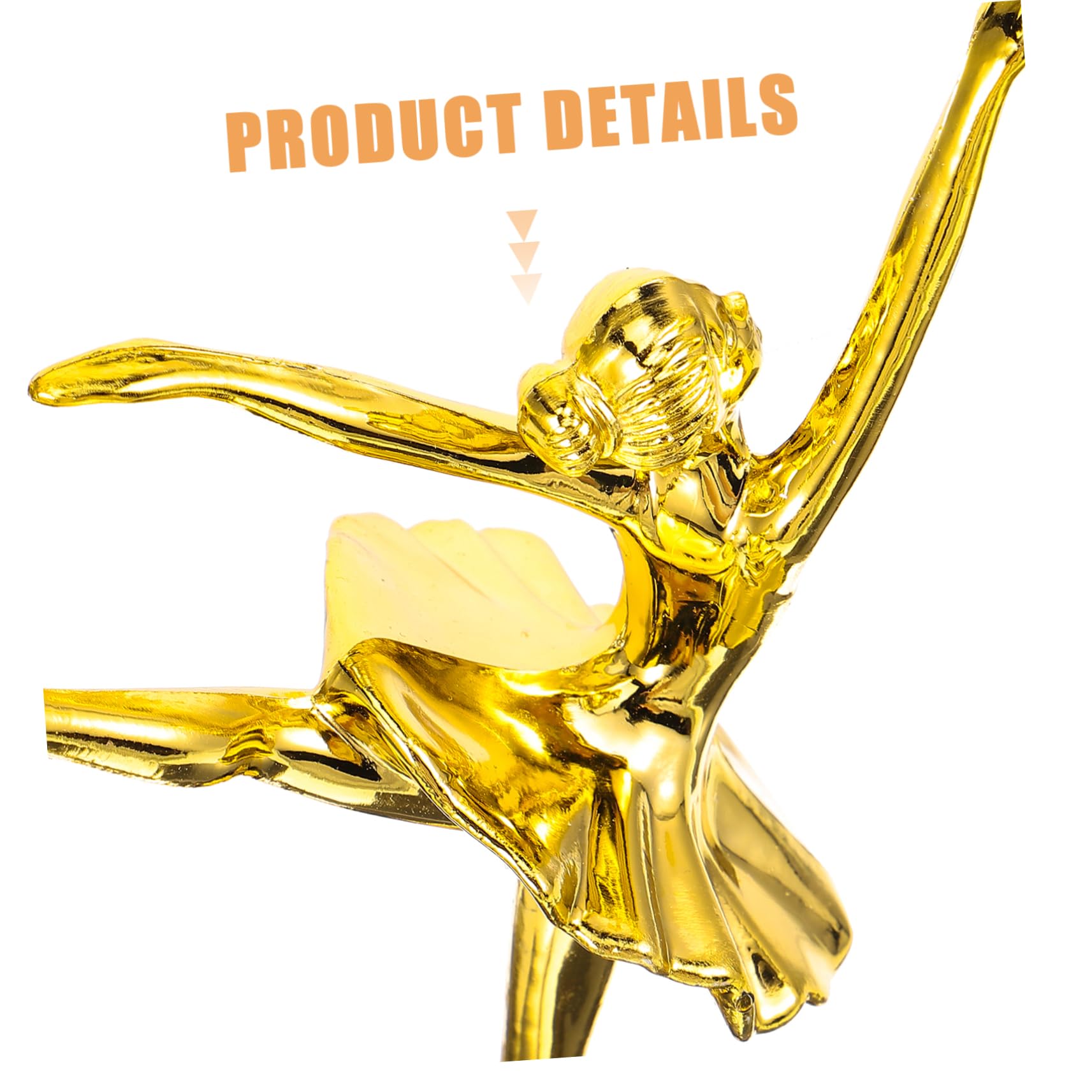 Sosoport Delicate Dance Trophy Ornament Creative Ballet Dancer Model Award for Teens for Competitions and Joyful Memories Design