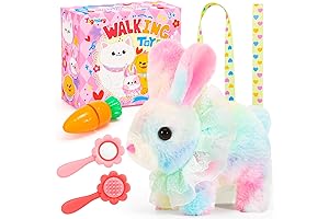 Hopping Easter Bunny Stuffed Plush