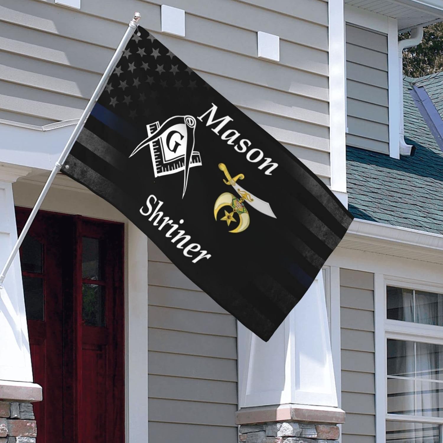 Garten Flaggen FreimaurerShrinerSplit Garten Fahnen Wetterfeste Yard