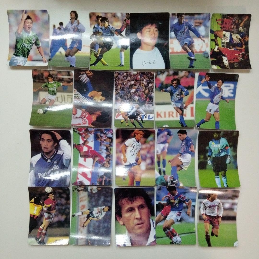 サッカー Jリーグ カード 日本代表 三浦知良 中山雅史 ラモス 森保一