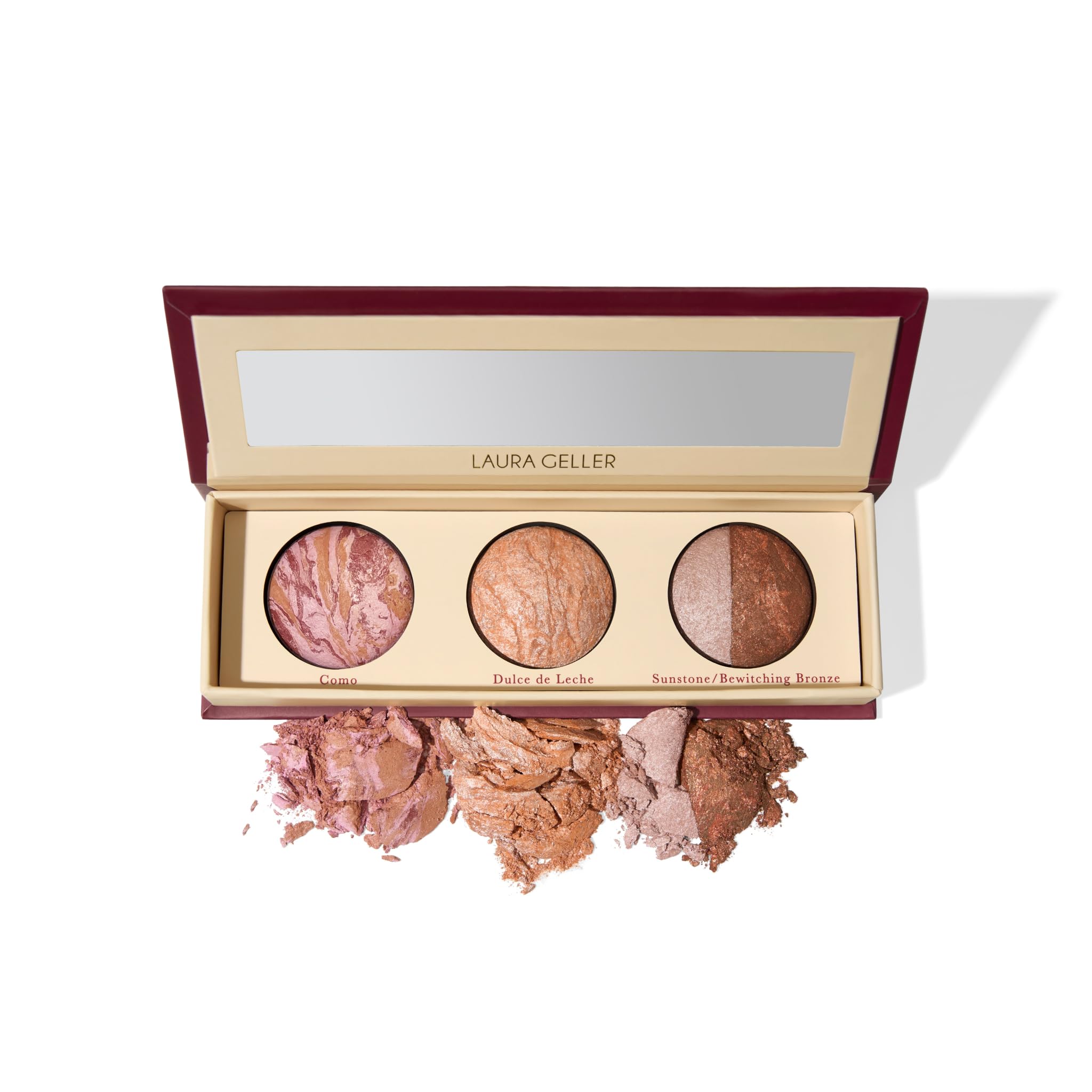 LAURA GELLER NEW YORKGeller's Greatest Better Than Ever 3-Piece Blush-n-Brighten Marbleized Blush Palette Trio