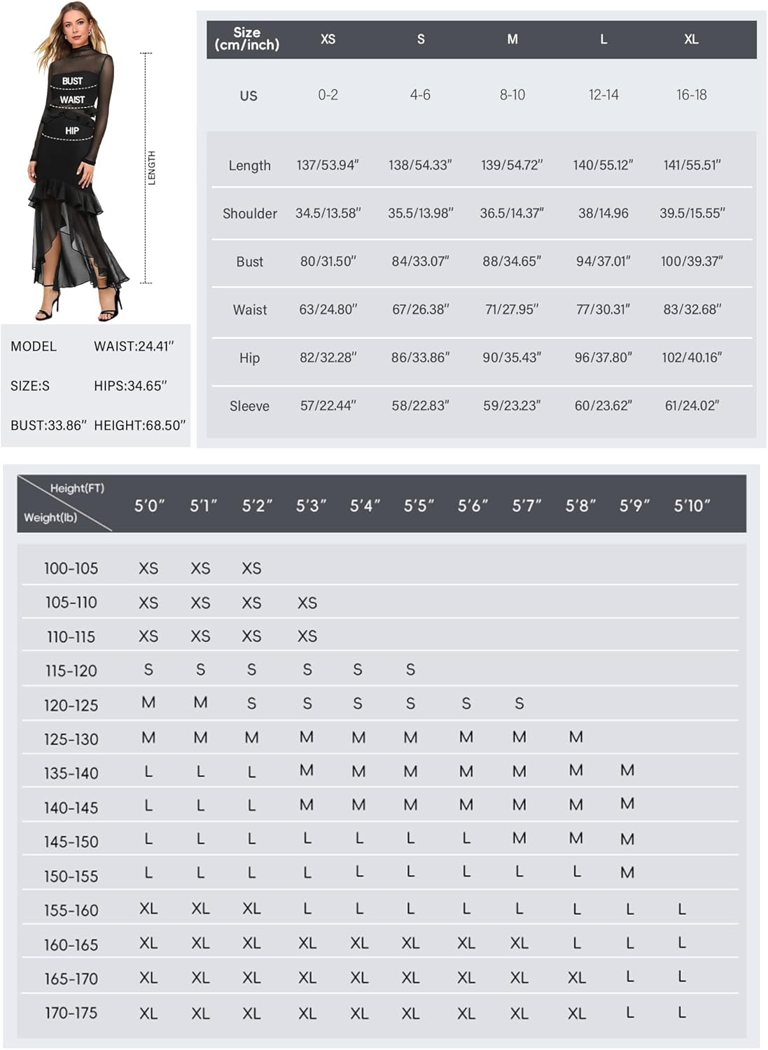 SEBOWEL Women's Long Sleeve Maxi Dress Ruched Bodycon Formal Cocktail Dress for Wedding Guest Evening Dresses for Women - Image 7