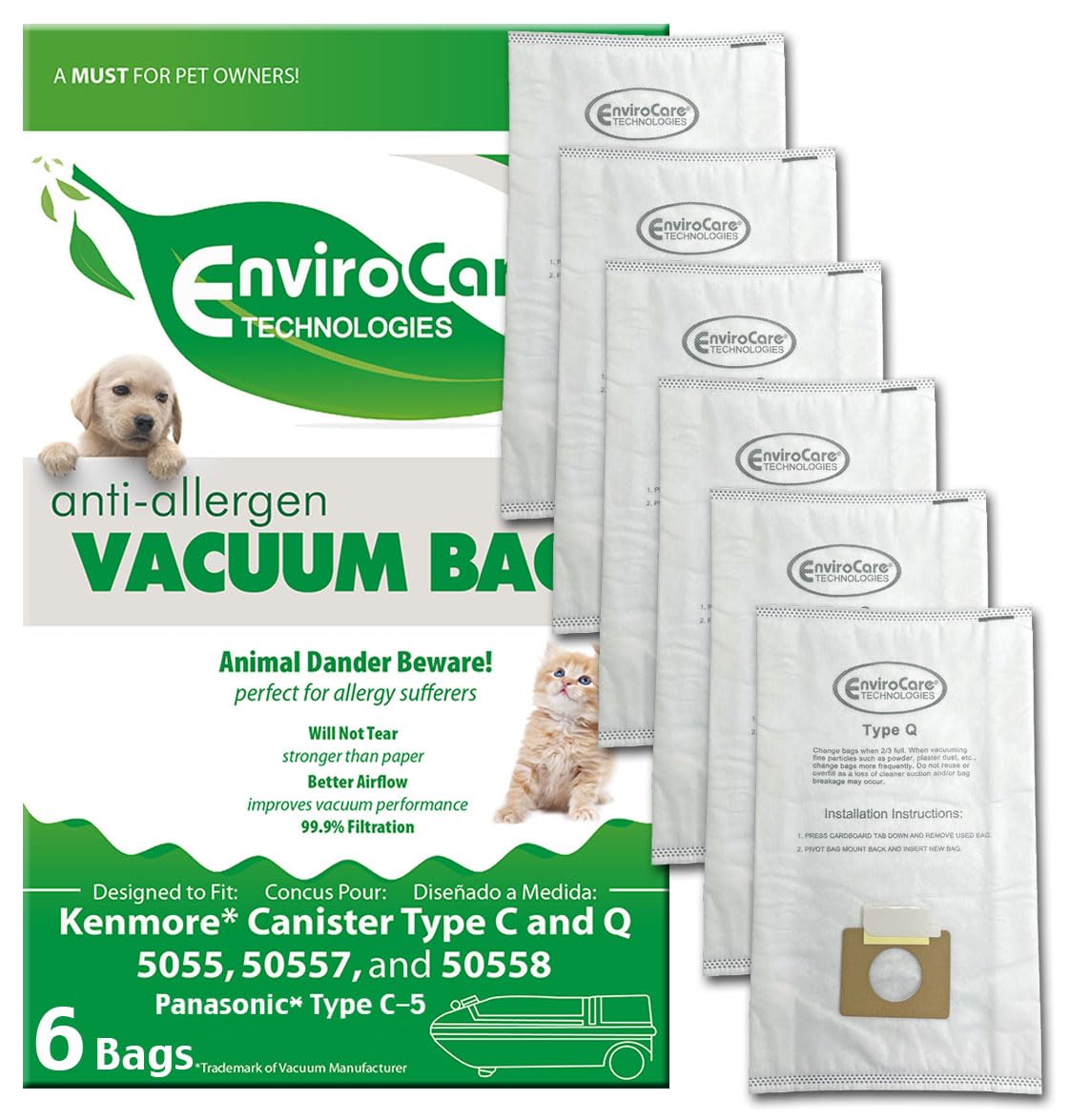 Envirocare Kenmore Bags