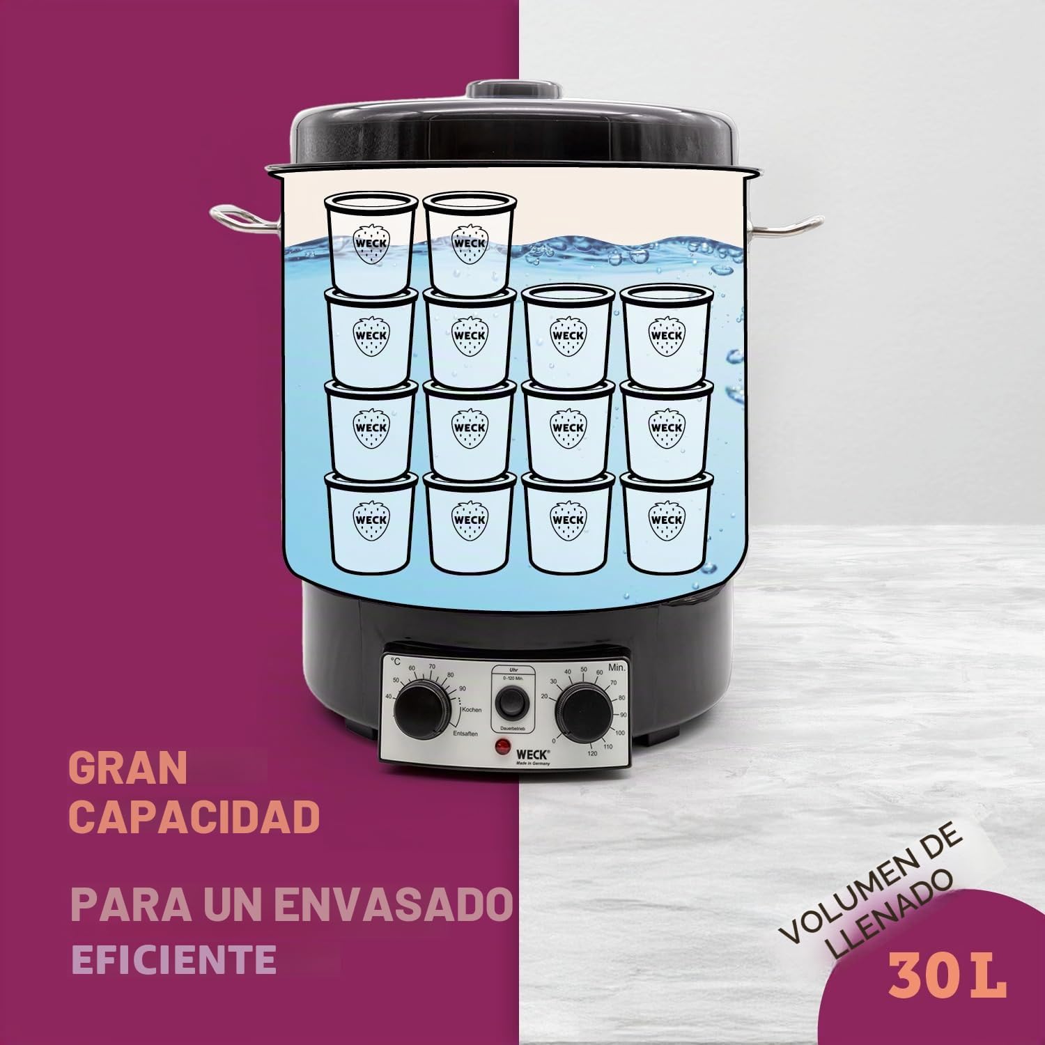 Weck, acero inoxidable