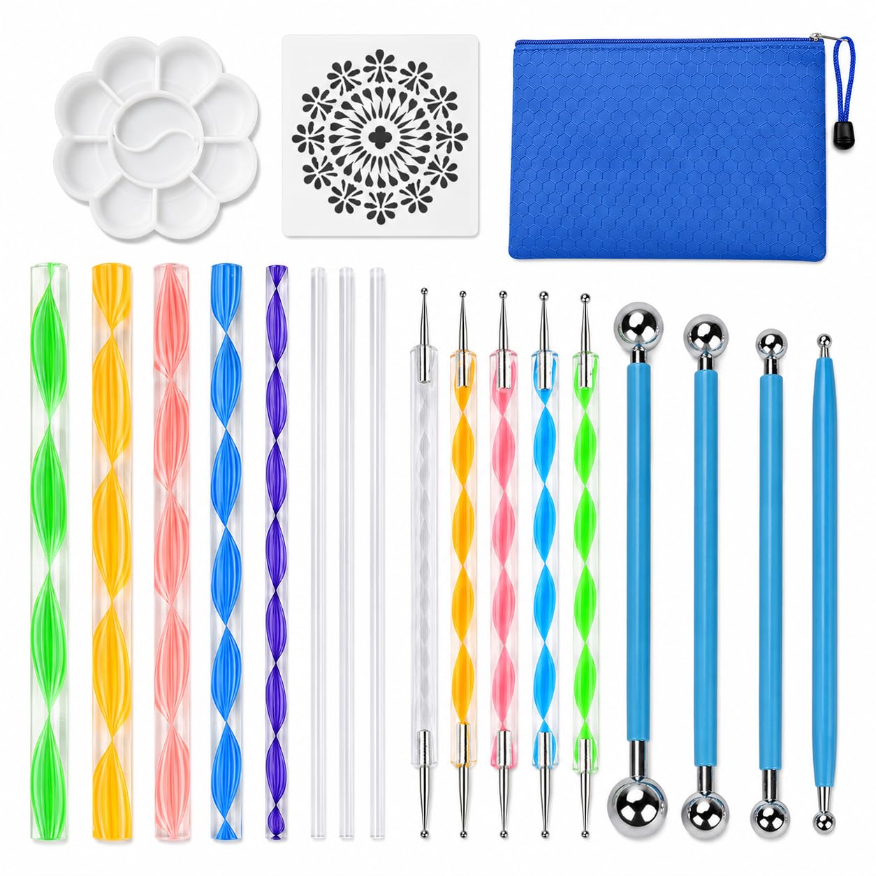 Amazon.com: 19PCS Mandala Dotting Tools Set with a Zipper Storage