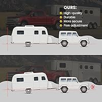 Vista 6 de Enganche de remolque ajustable para receptor de 2 pulgadas, aluminio GTW de 12500 libras - 8 pulgadas de caída/elevación con bola doble de 2