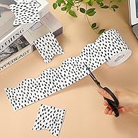 Vista 24 de Zonon 65 Feet Bulletin Board Borders Black and White Polka Dots Striped Grid Borders Decorative Straight Scalloped Wavy Rolled Trim Classroom Back