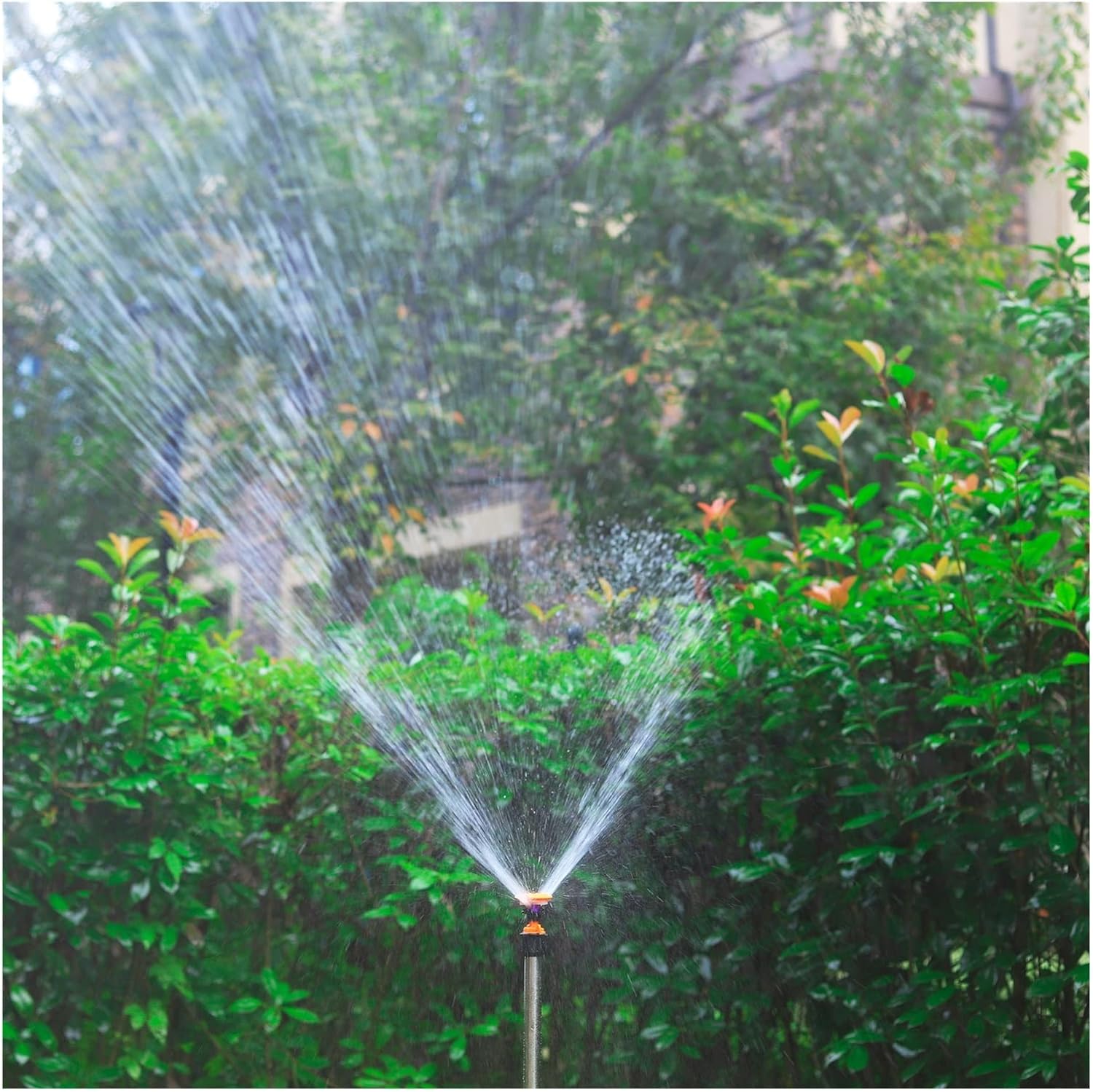 ホースコネクターアダプター庭散水スプリンクラー 360&deg;回転芝生花畑果樹園灌漑ノズル 1/2インチ スイングロータリースプリンクラー