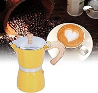 Vista 4 de Cafetera italiana clásica de 6 tazas/10 onzas, cafetera espresso para estufa de gas y eléctrica, para cafetera Greca, cafeterías o café con leche