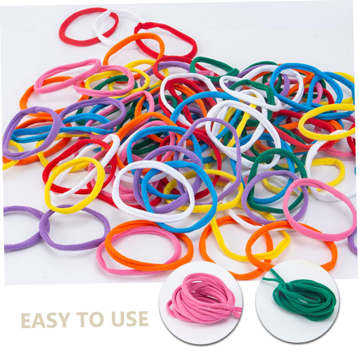 Toyvian 384pezzi Elastic Potholder Anelli Per Tessitura Colorati Per Ragazzo Ragazza Kit Di Ricarica Per Creazioni Artigianali Colori Vivaci Per Attività Creative